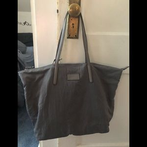 Rebecca Minkoff grey washed nylon tote NWT